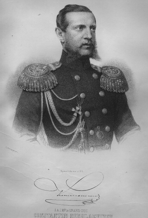 Porträt von Großfürst Konstantin Nikolajewitsch von Russland (1827-1892), Vizekönig von Polen von P.F. Borel
