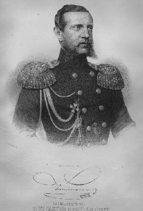 Porträt von Großfürst Konstantin Nikolajewitsch von Russland (1827-1892), Vizekönig von Polen 1865