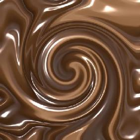 swirling chocolate