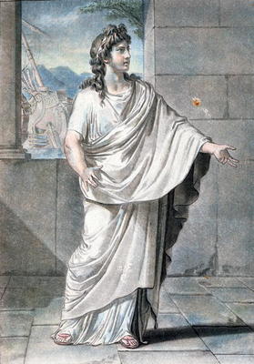 Orestes, costume for 'Andromaque' by Jean Racine, from 'Research on the Costumes and Theatre of All von Philippe Chery