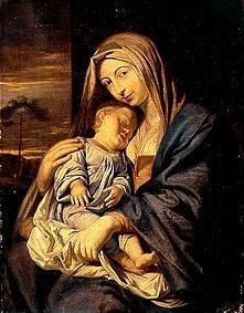 Madonna mit Kind. von Philippe de Champaigne