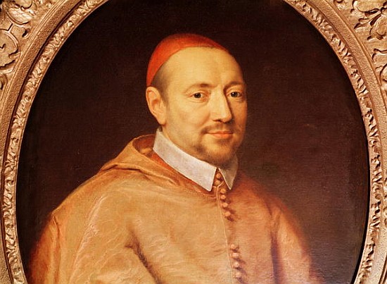 Portrait of Cardinal Pierre de Berulle (1575-1629) (detail) von Philippe de Champaigne