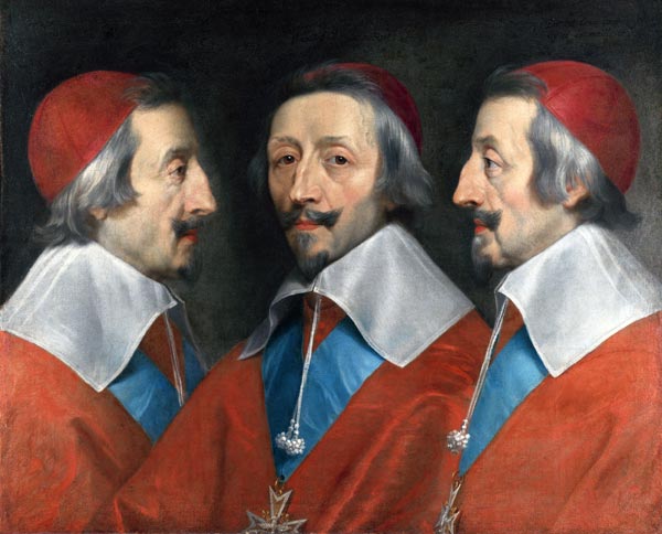 Triple Portrait of the Head of Richelieu von Philippe de Champaigne