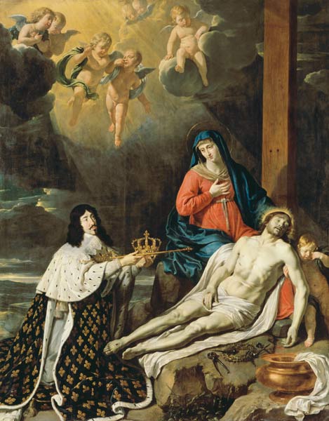 The Vow of Louis XIII (1601-43) King of France and Navarre von Philippe de Champaigne