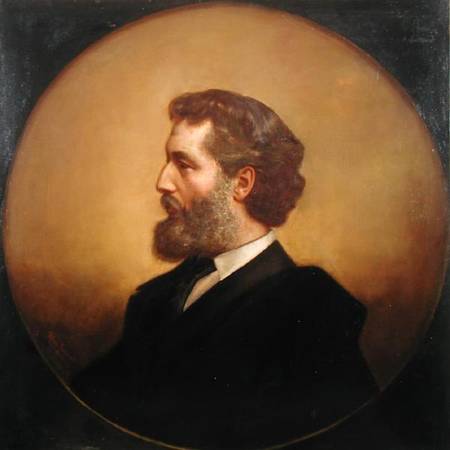 Portrait of Frederic Leighton (1830-96) von Philippe Felix Dupuis