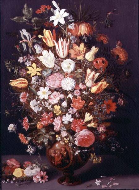 Flowers in a vase von Phillipe de Marlier