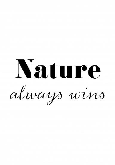 Die Natur gewinnt immer