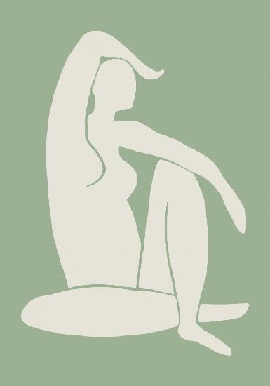 Figur Matisse Style Grün