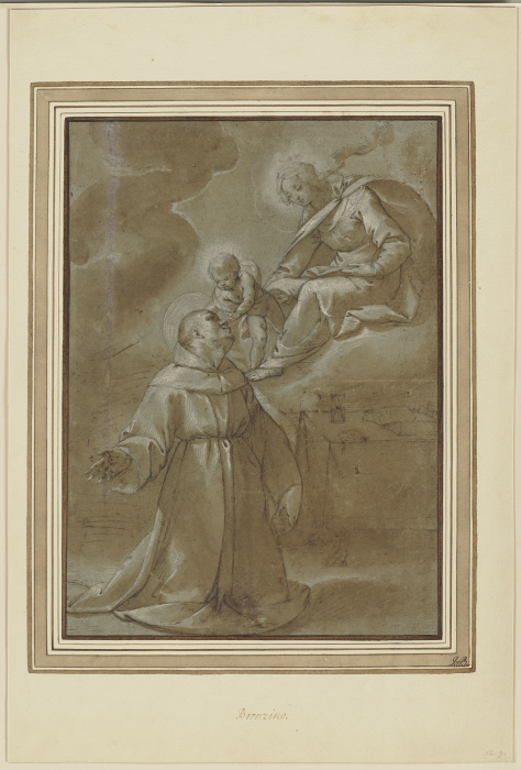 Dem Heiligen Antonius erscheint die Muttergottes von Pier Francesco Morazzone