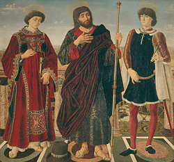 Altartafel mit drei Heiligen von Piero del Pollaiuolo