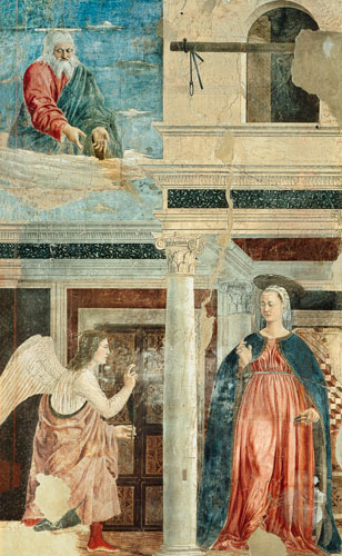 Annunciation, from the True Cross Cycle von Piero della Francesca