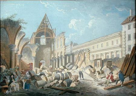 Demolition of the Couvent des Cordeliers von Pierre Antoine Demachy