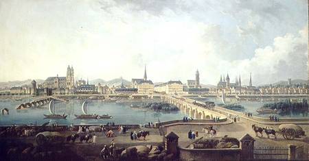 Panoramic View of Tours von Pierre Antoine Demachy