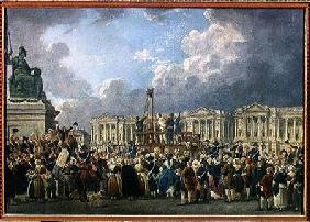 An Execution, Place de la Revolution between August 1793 and June 1794  c.between