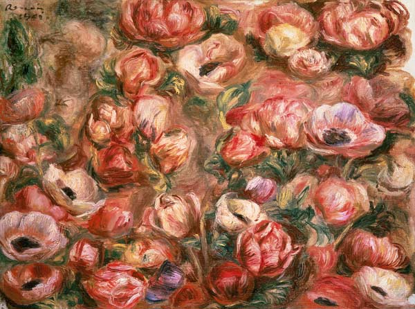 Bed of anemones von Pierre-Auguste Renoir