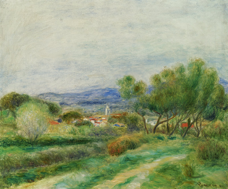 Grüne Landschaft (La Seyne) von Pierre-Auguste Renoir