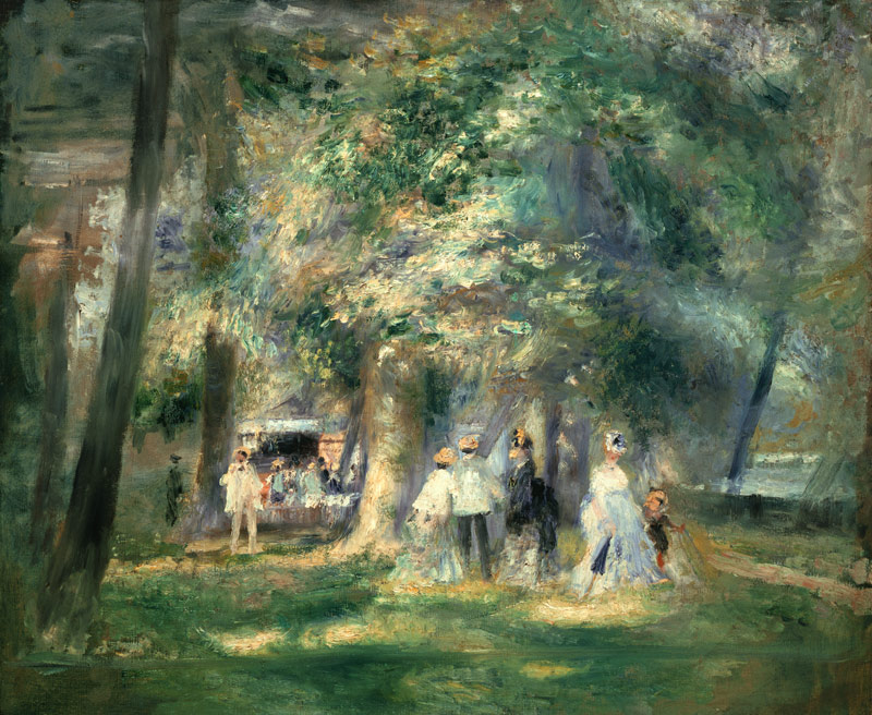 Im Park von Saint-Cloud. von Pierre-Auguste Renoir