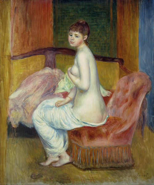 Junger weiblicher Akt, sitzend. von Pierre-Auguste Renoir