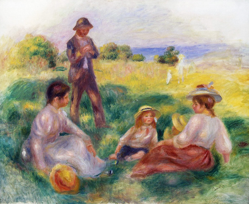 Party auf dem Lande bei Berneval von Pierre-Auguste Renoir
