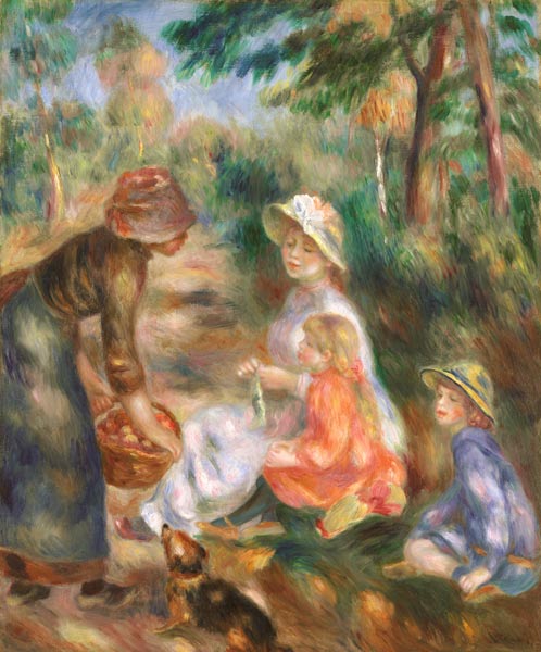 Apfelverkäuferin von Pierre-Auguste Renoir