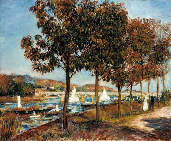 The Bridge At Argenteuil von Pierre-Auguste Renoir