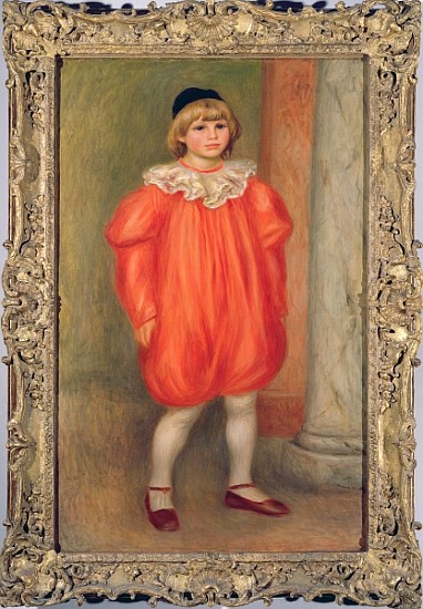 Claude Renoir in a clown costume von Pierre-Auguste Renoir