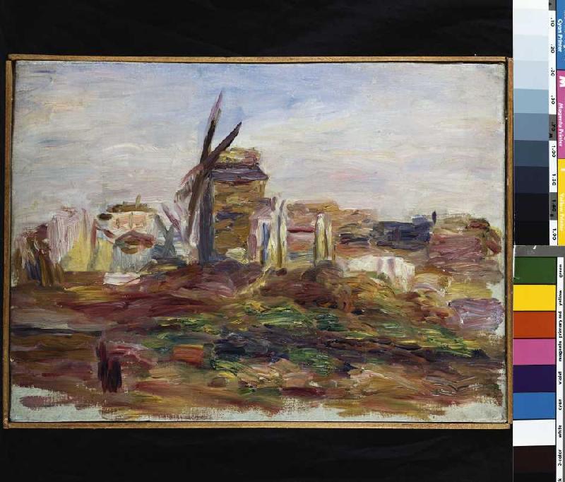 Eine Windmühle. von Pierre-Auguste Renoir