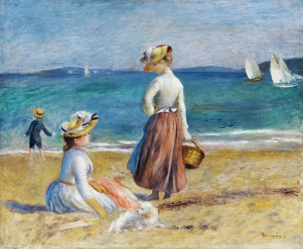 Figures on the Beach von Pierre-Auguste Renoir