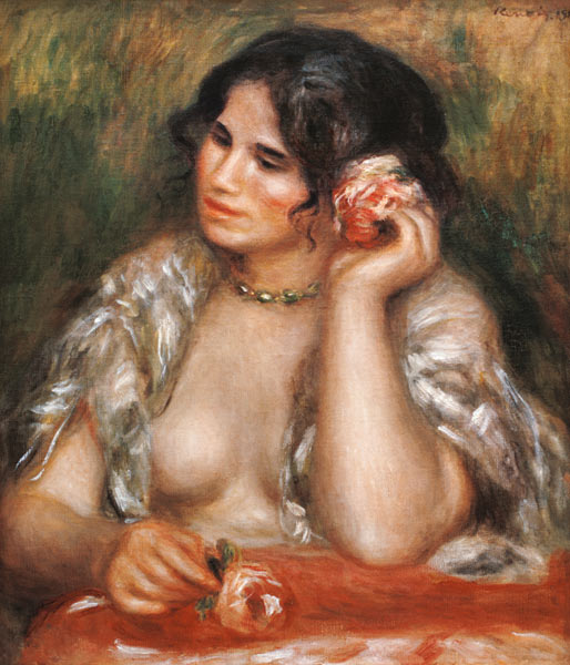 Gabrielle mit der Rose von Pierre-Auguste Renoir