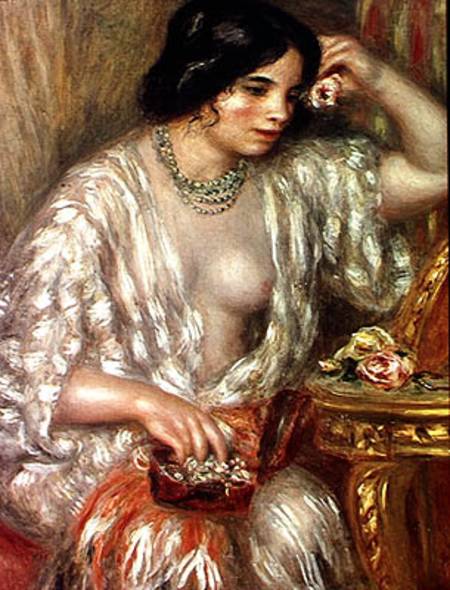 Gabrielle with Jewellery von Pierre-Auguste Renoir