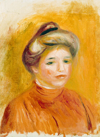 Head Of A Woman von Pierre-Auguste Renoir