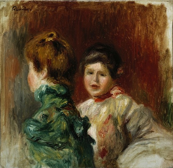 Heads of Two Women, c.1895 von Pierre-Auguste Renoir