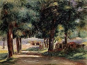 Landschaft, Weg unter Bäumen von Pierre-Auguste Renoir