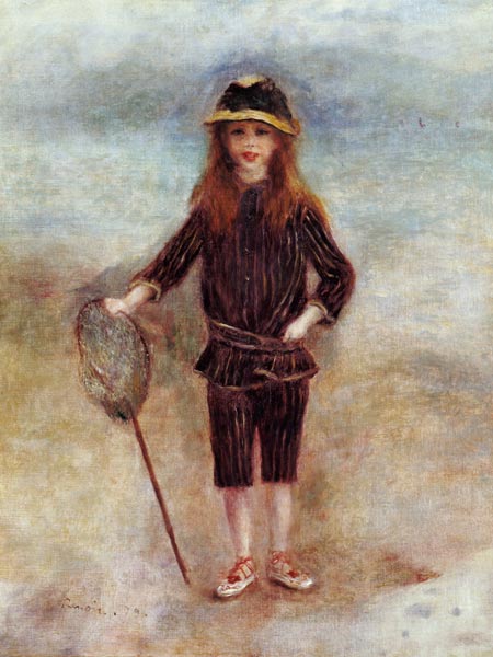 The Little Fisherwoman (Marthe Berard) von Pierre-Auguste Renoir