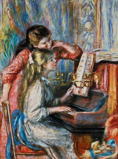 Young Girls at the Piano von Pierre-Auguste Renoir
