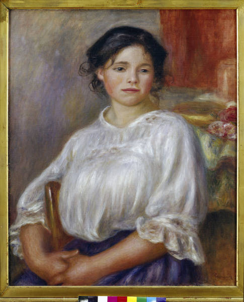 A.Renoir, Sitzendes junges Maedchen von Pierre-Auguste Renoir