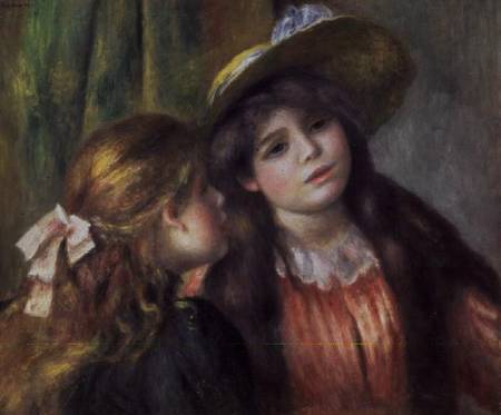 Portrait of Two Girls von Pierre-Auguste Renoir