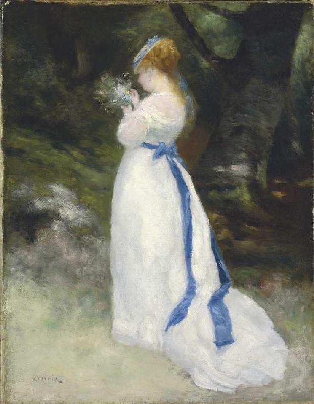 Portrait von Lise (Lise mit einem Feldblumenstrauß) von Pierre-Auguste Renoir