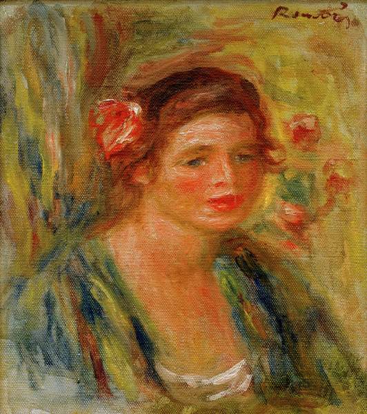 Renoir / Tete de jeune femme / 1910 von Pierre-Auguste Renoir