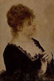 Bildnis einer jungen Frau (Jeune femme au corsage noir) 1876