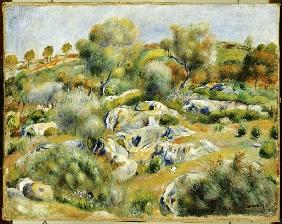 Brittany Landscape with Trees and Rocks