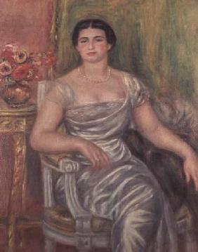 Portrait of the poetess Alice Valliere-Merzbach 1913