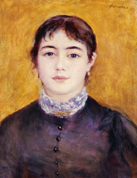Young Woman Wearing Blue von Pierre-Auguste Renoir