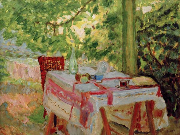 La Table servie sous le tilleul von Pierre Bonnard