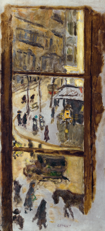 Au travers des vitres (Durch die
Fensterscheiben) von Pierre Bonnard