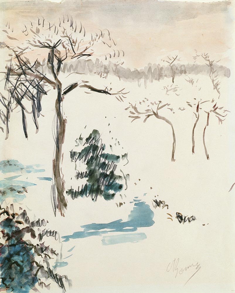 Winterlandschaft von Pierre Bonnard