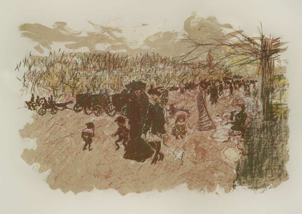 Allee im Bois de Boulogne von Pierre Bonnard