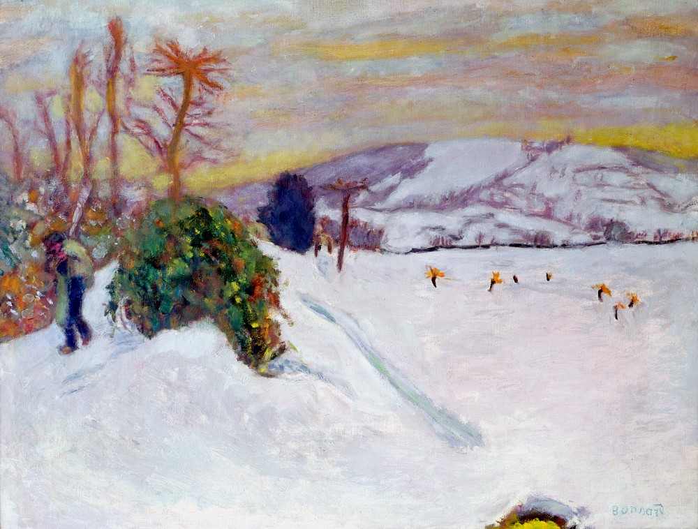 Der Schnee bei Dauphine von Pierre Bonnard
