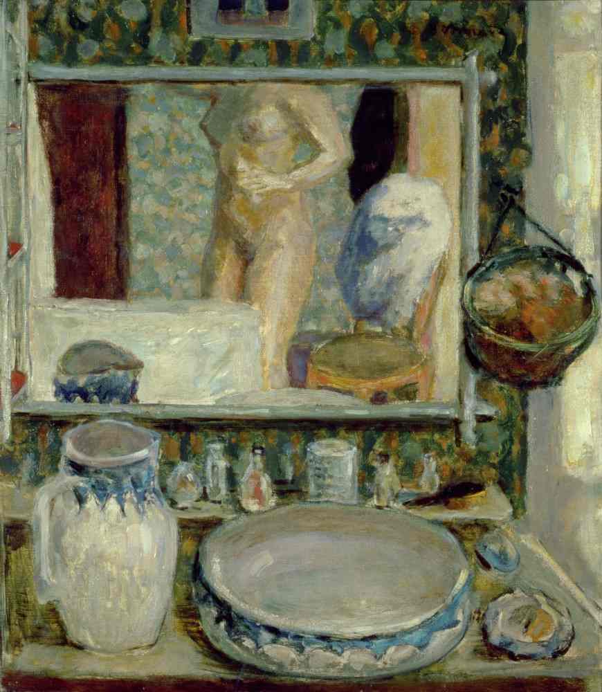Der Waschständer oder der Spiegel von Pierre Bonnard