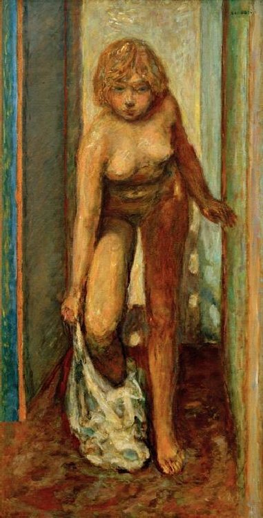 Femme se déshabillant (Sich entkleidende Frau) von Pierre Bonnard